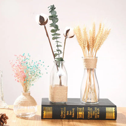 Creative Transparent Glass Vase Modern Minimalist Hydroponic Vase Nordic Home Ornaments Vase Decoration Dried Flower Vase