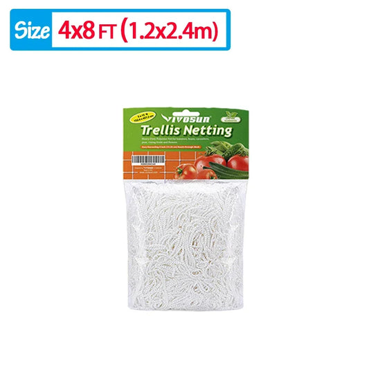 All-Weather Trellis Netting Mesh Heavy-Duty Plant Support Stand for Flowers Vegetable Vine Climbing String Net Gardening Tools