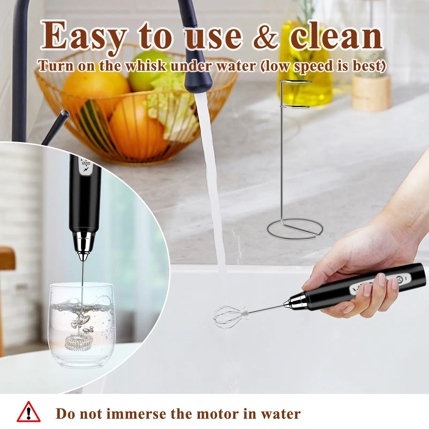 ODIFORGO Rechargeable Milk Frother with 3 Replaceable Heads—Perfect for Frothing Milk, Whisking Eggs, and Mixing Powders. Long-Lasting Battery, Easy to Use, a Must-Have Tiktok Kitchen Gadget! Coffee Maker Machine Coffee Espresso Maker Tiktokshopspringglow