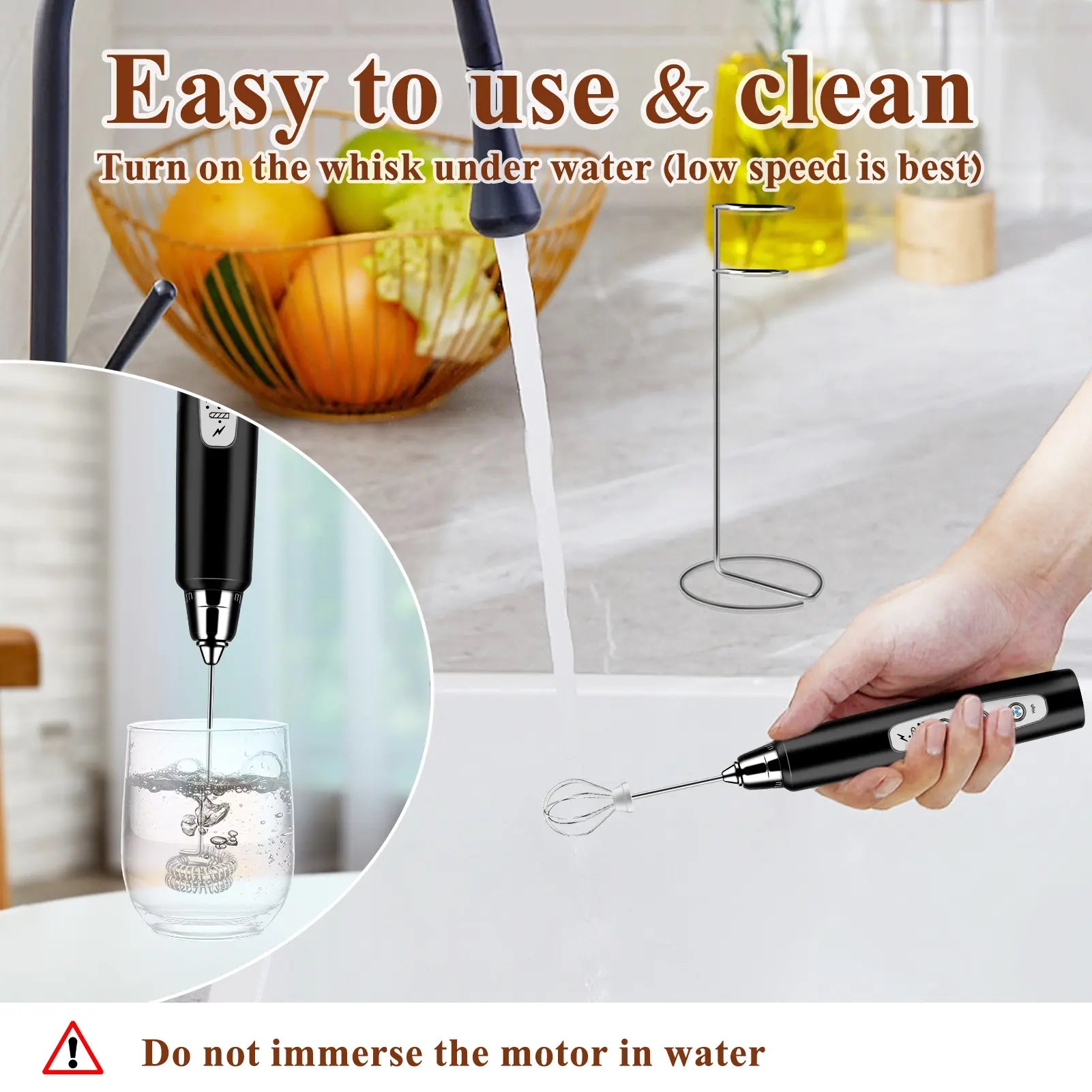 ODIFORGO Rechargeable Milk Frother with 3 Replaceable Heads—Perfect for Frothing Milk, Whisking Eggs, and Mixing Powders. Long-Lasting Battery, Easy to Use, a Must-Have Tiktok Kitchen Gadget! Coffee Maker Machine Coffee Espresso Maker Tiktokshopspringglow