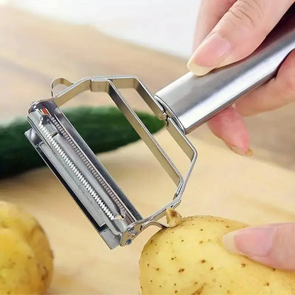 Generic 2PCS Stainless Steel Vegetable & Fruit Multi Cutter & Peeler Kitchen Gadgets Utensils Cooking Aluminum Cheese Grater Handy