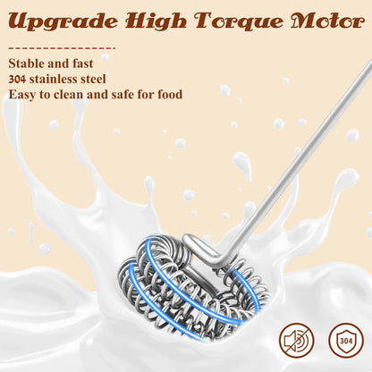 ODIFORGO Rechargeable Milk Frother with 3 Replaceable Heads—Perfect for Frothing Milk, Whisking Eggs, and Mixing Powders. Long-Lasting Battery, Easy to Use, a Must-Have Tiktok Kitchen Gadget! Coffee Maker Machine Coffee Espresso Maker Tiktokshopspringglow