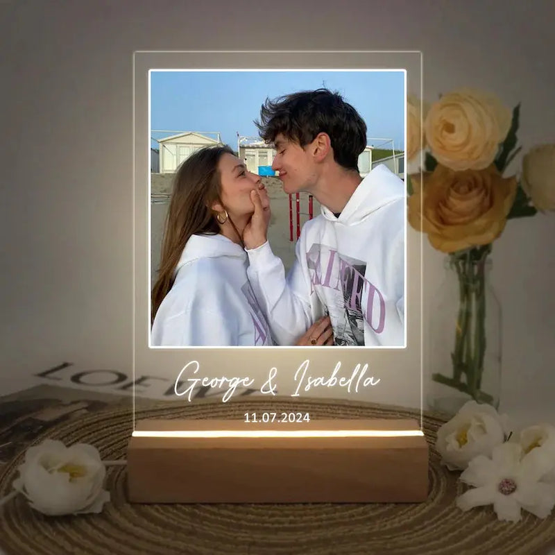 Custom Photo LED Light,Photo Collage Lamp,Personalized Acrylic Picture Frame, Gift for Couple, Christmas Gift, Gift for Her Him Friends
