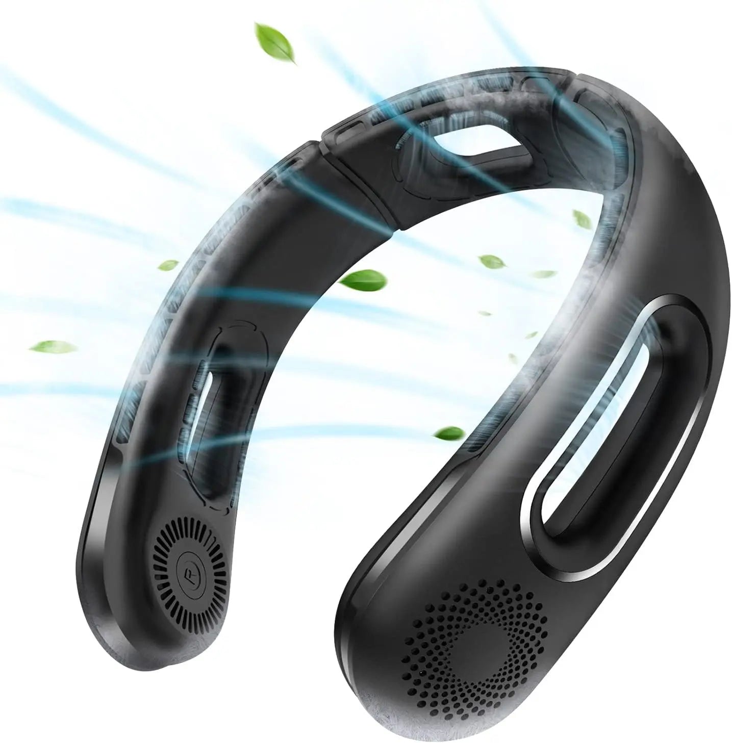 Neck Fan, Hands Free Bladeless Neck Fans Portable Rechargeable, 360° Cooling Neck Fan, 4 Speeds, Quiet, 5200 Mah Battery Operated USB Wearable Personal Fan Gifts for Women, Travel, Outdoor