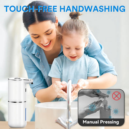 Automatic Soap Dispenser Touchless – 12Oz USB Rechargeable Foaming Soap Dispenser with 4 Adjustable Levels, Waterproof Wall Mounted Hand Soap Dispenser for Bathroom & Kitchen Auto Shut-Off Tiktokshopspringglowup Gift Mom
