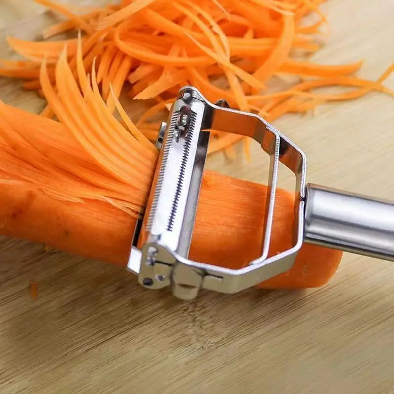 Generic 2PCS Stainless Steel Vegetable & Fruit Multi Cutter & Peeler Kitchen Gadgets Utensils Cooking Aluminum Cheese Grater Handy