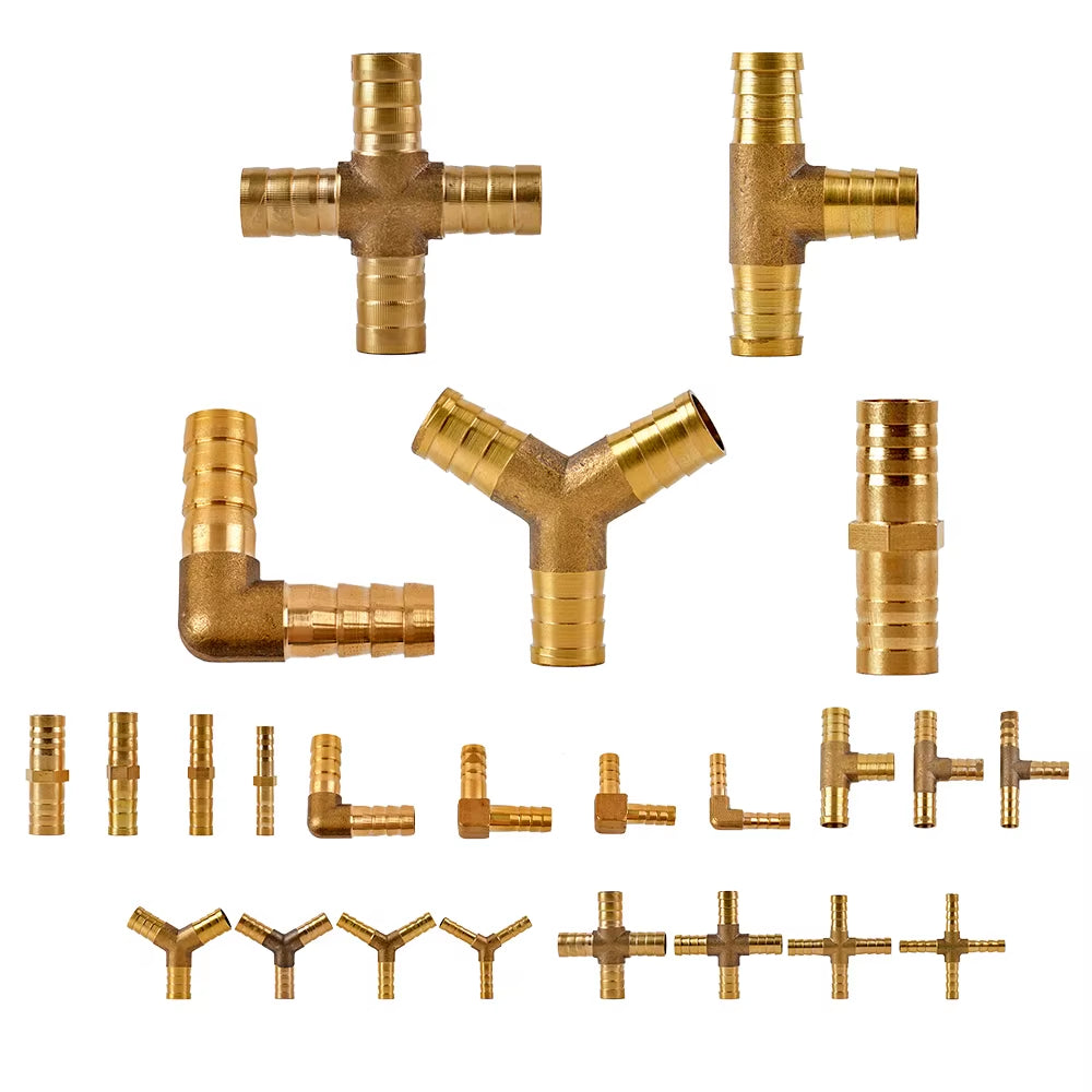 1/2 3/4" Thread Quick Connector Brass Garden Watering Adapter Drip Irrigation Copper Hose Quick Connector Fittings 1 Pcs