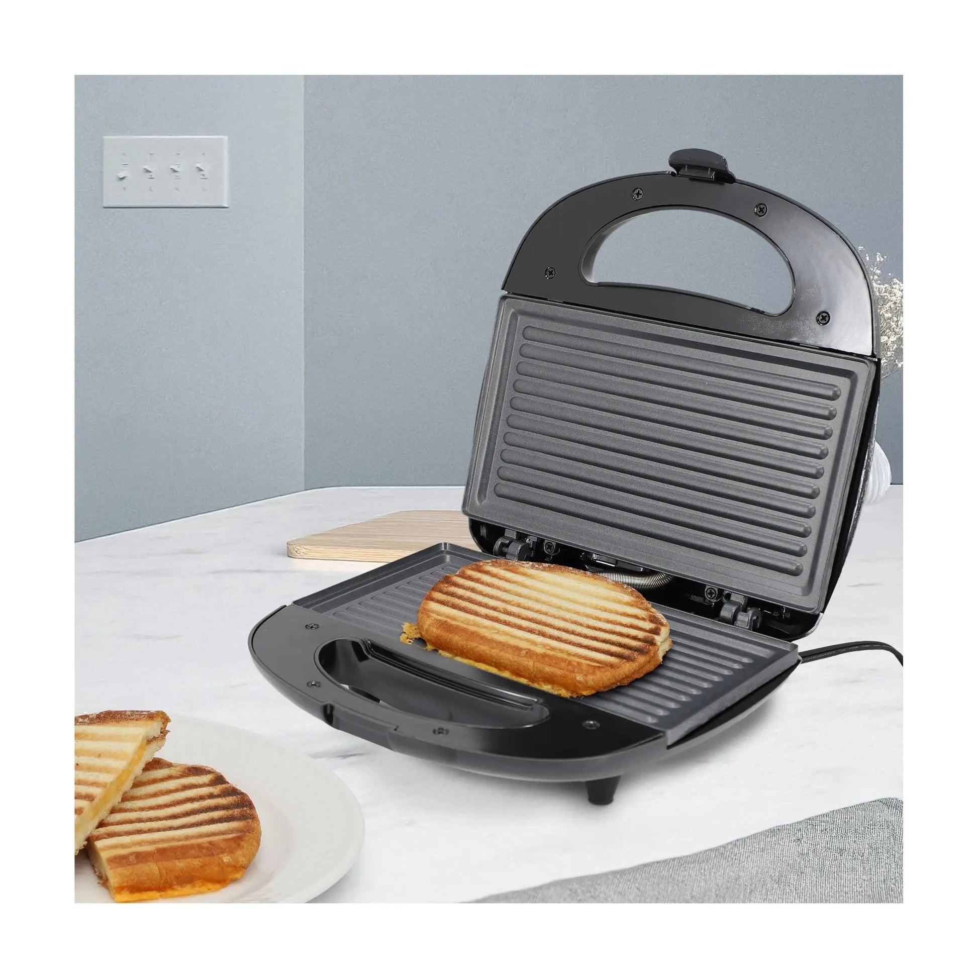 Megachef Compact Non-Stick Panini Press Grill &Sandwich Maker