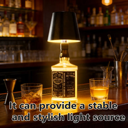 2026 New Wireless Bottle Lamp - Ledstock Upbottle Lights for Liquor & Wine Bottles,Cordless Lampshade, Whiskey Bottle Toplight, Bottle Stopper Night Light Kit,Rechargeable 3-Tone Touch-Dimmable
