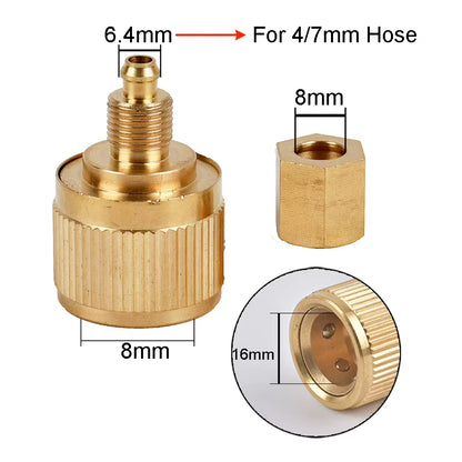 1/2 3/4" Thread Quick Connector Brass Garden Watering Adapter Drip Irrigation Copper Hose Quick Connector Fittings 1 Pcs