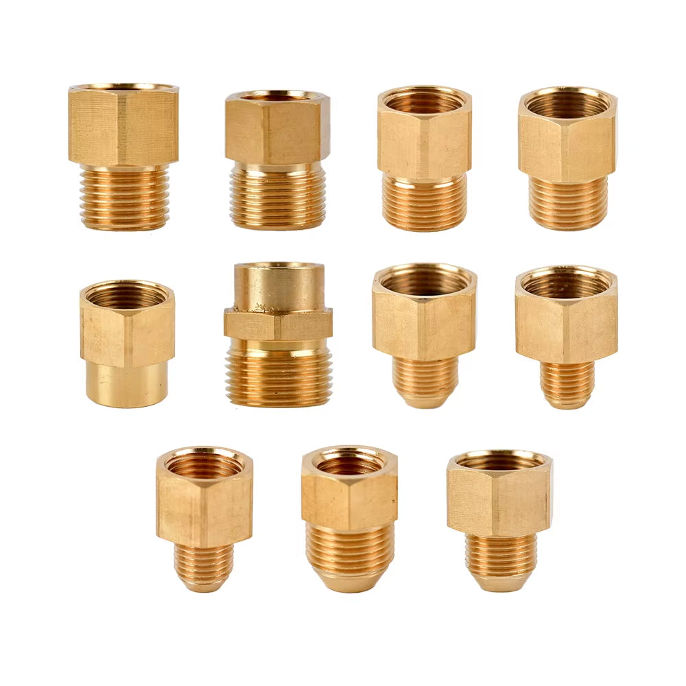 1/2 3/4" Thread Quick Connector Brass Garden Watering Adapter Drip Irrigation Copper Hose Quick Connector Fittings 1 Pcs