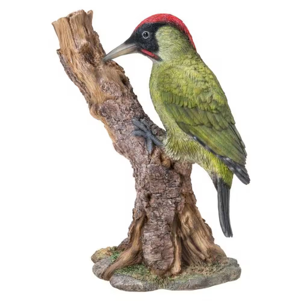 Woodpecker on Stump - Garden Statue