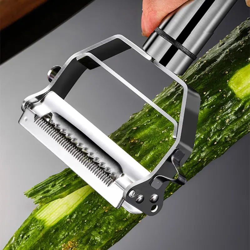 Generic 2PCS Stainless Steel Vegetable & Fruit Multi Cutter & Peeler Kitchen Gadgets Utensils Cooking Aluminum Cheese Grater Handy