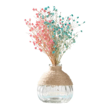 Creative Transparent Glass Vase Modern Minimalist Hydroponic Vase Nordic Home Ornaments Vase Decoration Dried Flower Vase