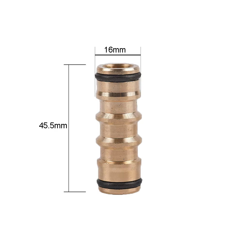 1/2 3/4" Thread Quick Connector Brass Garden Watering Adapter Drip Irrigation Copper Hose Quick Connector Fittings 1 Pcs