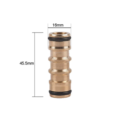 1/2 3/4" Thread Quick Connector Brass Garden Watering Adapter Drip Irrigation Copper Hose Quick Connector Fittings 1 Pcs
