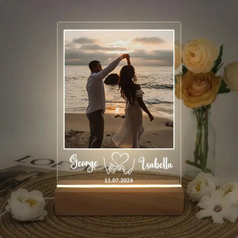 Custom Photo LED Light,Photo Collage Lamp,Personalized Acrylic Picture Frame, Gift for Couple, Christmas Gift, Gift for Her Him Friends