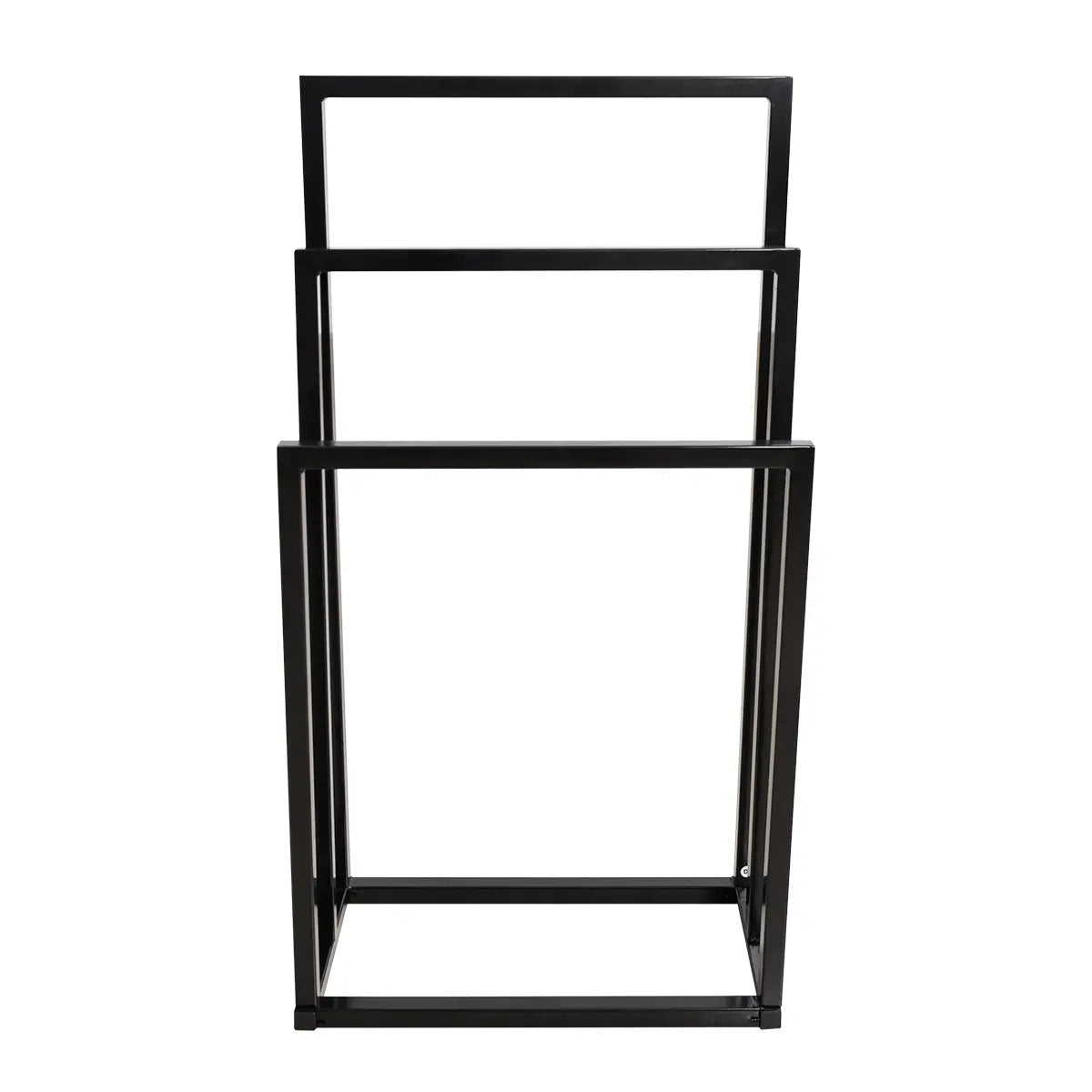 Lightweight Metal Freestanding Towel Rack - 3-Tier Hand Towel Holder Organizer for Bathroom, Shower Accessories, Easy Installation, Gift-Worthy, Complete Pack, Black