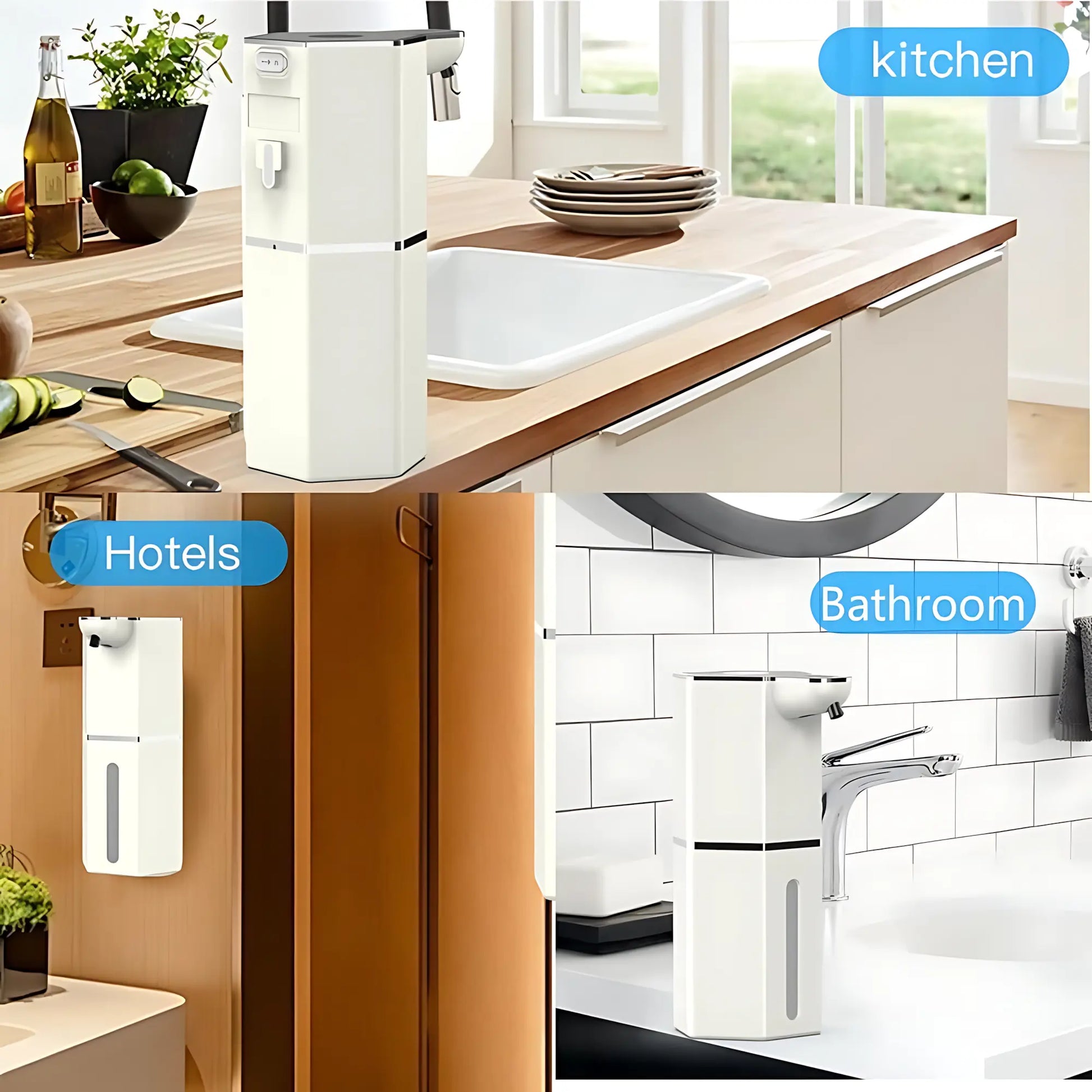 Automatic Soap Dispenser Touchless – 12Oz USB Rechargeable Foaming Soap Dispenser with 4 Adjustable Levels, Waterproof Wall Mounted Hand Soap Dispenser for Bathroom & Kitchen Auto Shut-Off Tiktokshopspringglowup Gift Mom