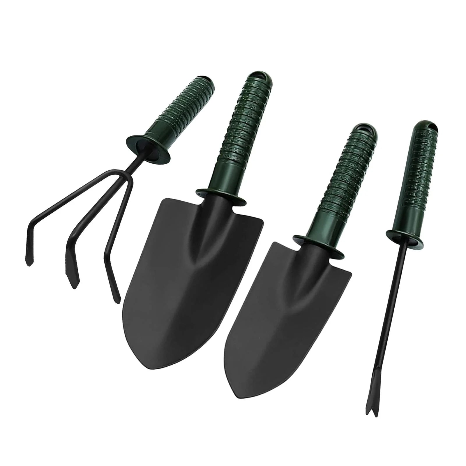 4Pcs Gardening Tools, Garden Rake, Gardending Hand Tools for Lawn, Bonsai, Garden, Yard, Gifts