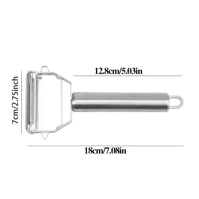 Generic 2PCS Stainless Steel Vegetable & Fruit Multi Cutter & Peeler Kitchen Gadgets Utensils Cooking Aluminum Cheese Grater Handy