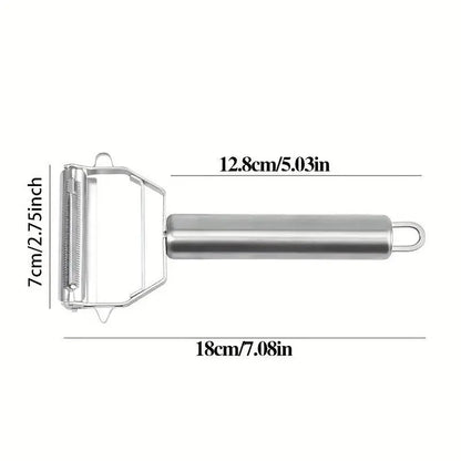 Generic 2PCS Stainless Steel Vegetable & Fruit Multi Cutter & Peeler Kitchen Gadgets Utensils Cooking Aluminum Cheese Grater Handy